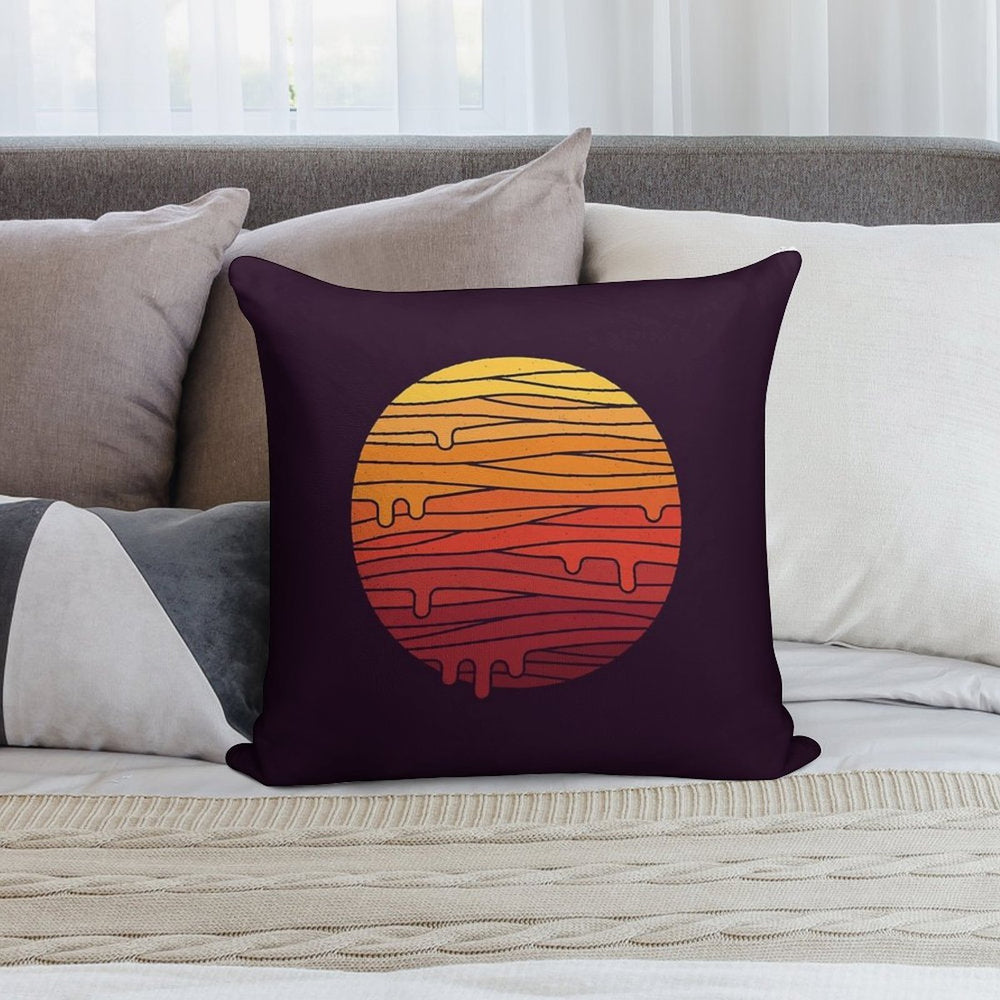Heat Wave Soft Luxury Feel Throw Pillow