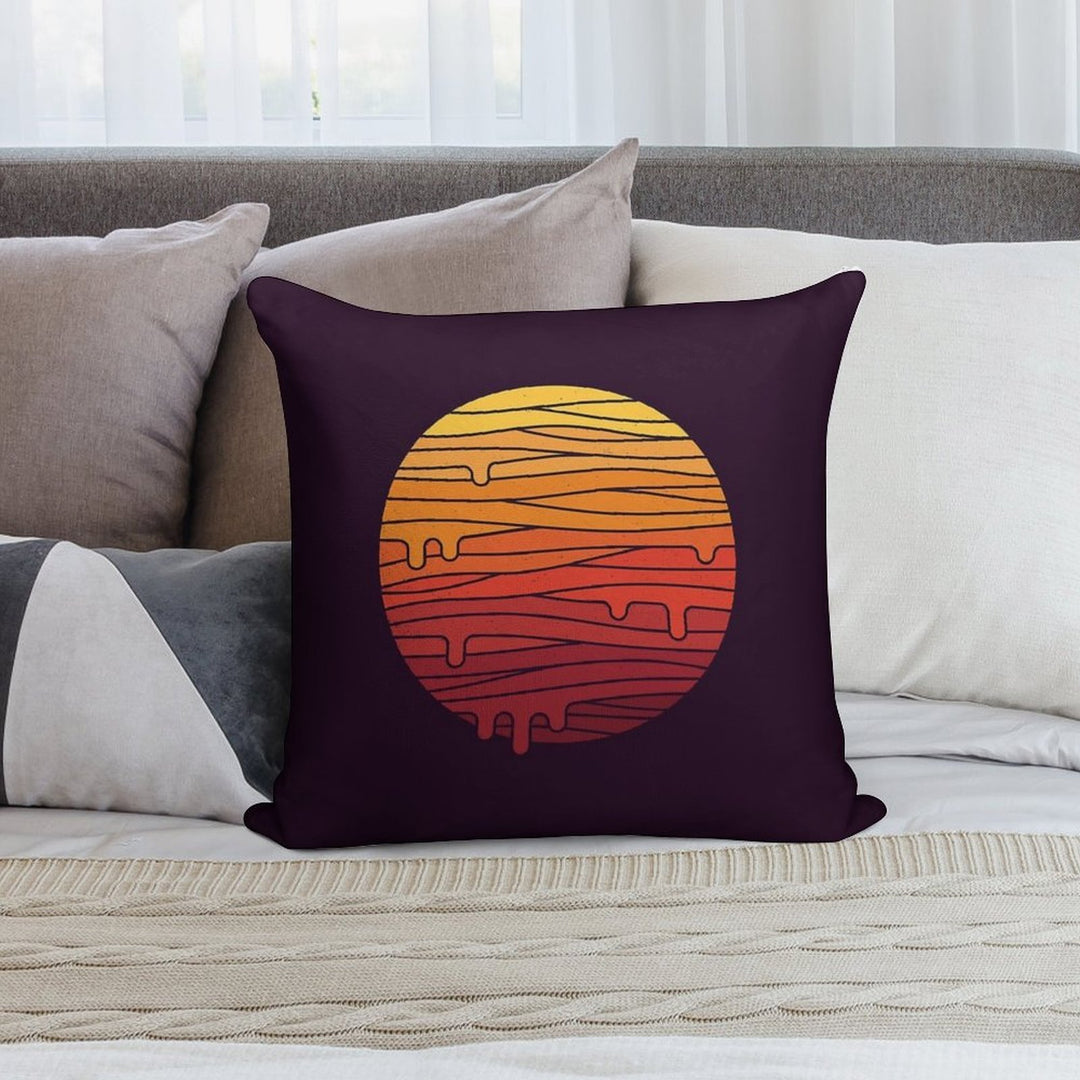 Heat Wave Soft Luxury Feel Throw Pillow