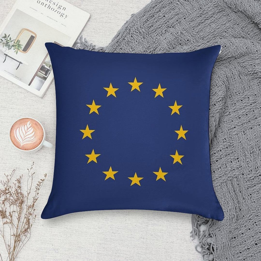 European Union Flag Soft Multiple Sizes Throw Pillow