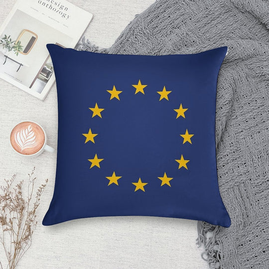 European Union Flag Soft Multiple Sizes Throw Pillow