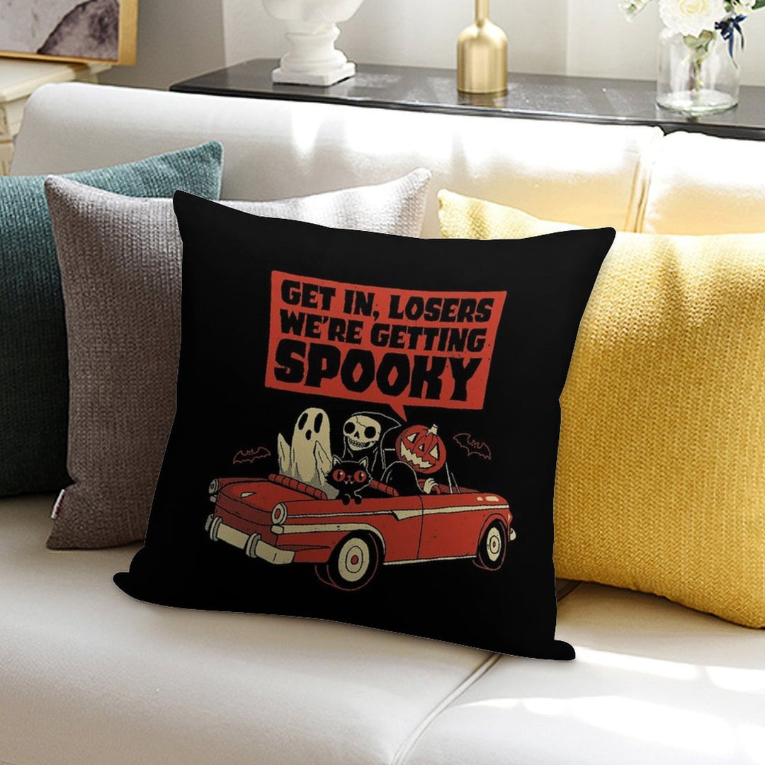 Getting Spooky Soft Ultra-Soft Texture Throw Pillow