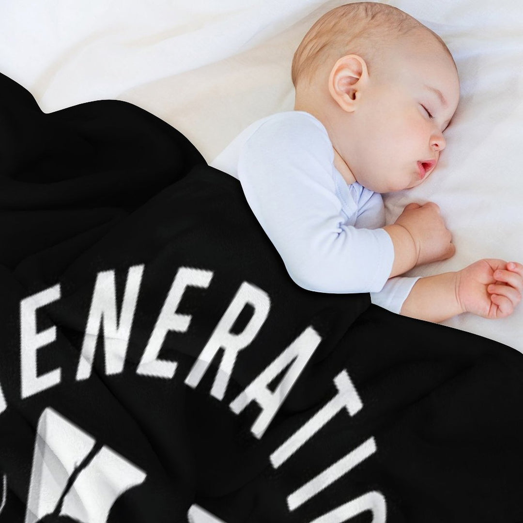 Generation X We Don't Care  Funny Gen-X Men Women Anti-pilling Throw Blanket