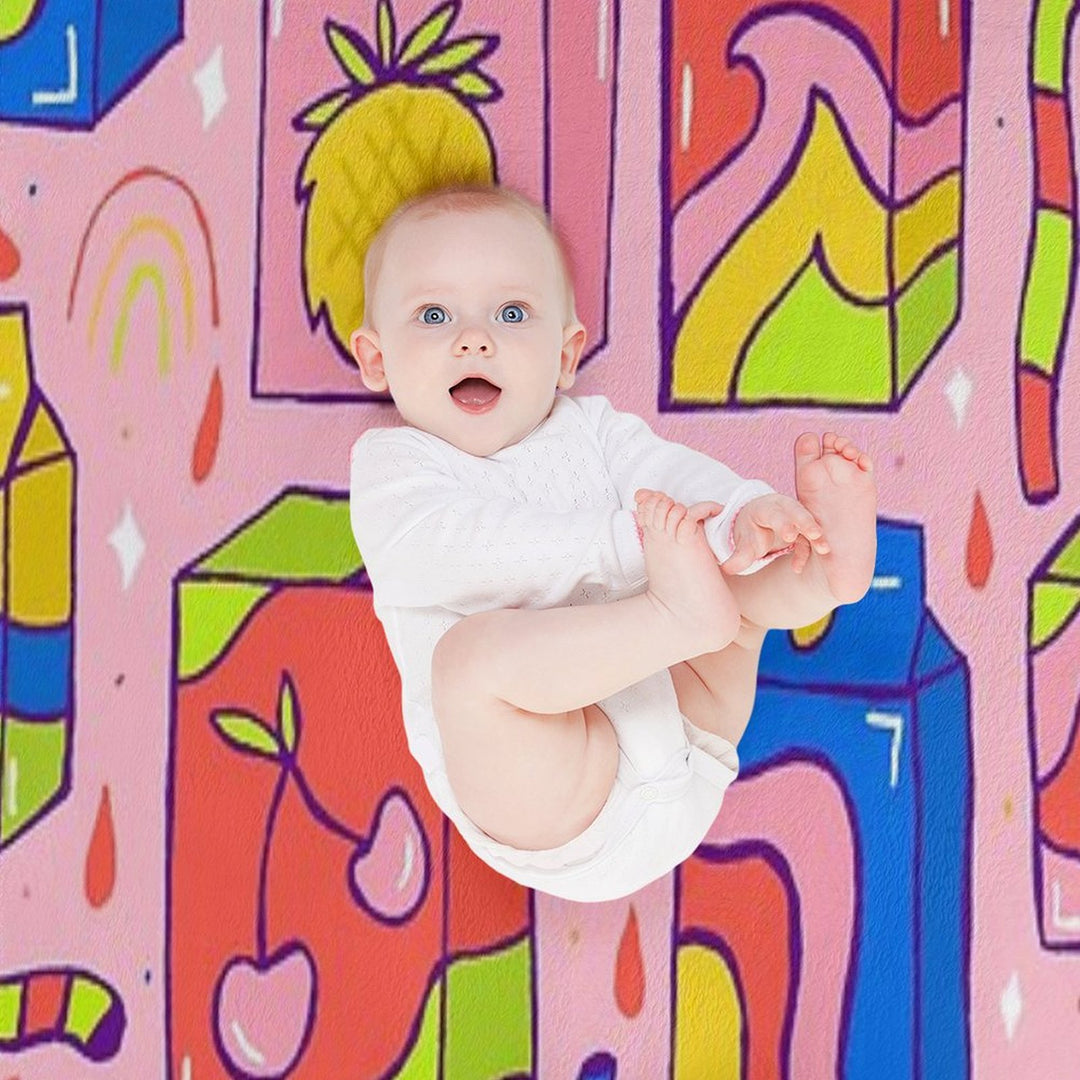 Juice Box Print All-season Throw Blanket