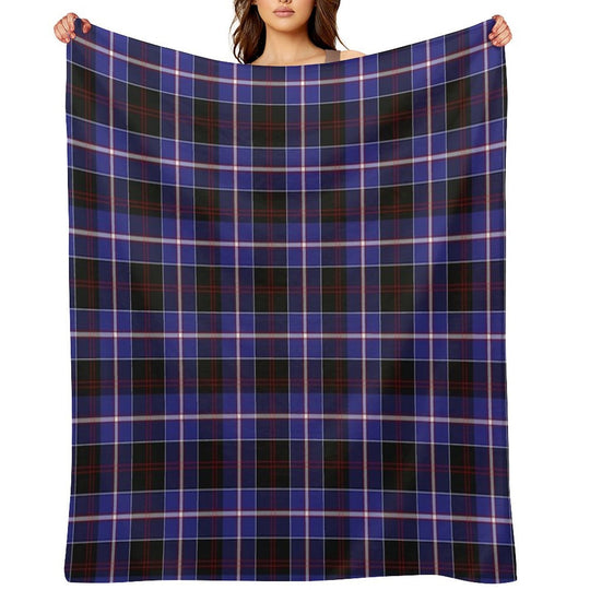 Clan Dunlop Tartan Versatility Throw Blanket