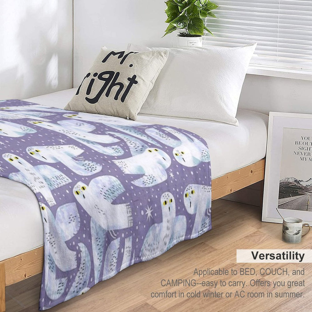 Snowy Owls Gift-ready Throw Blanket