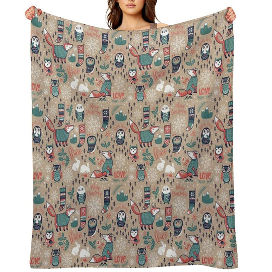 Christmas Wishes Gift-ready Throw Blanket