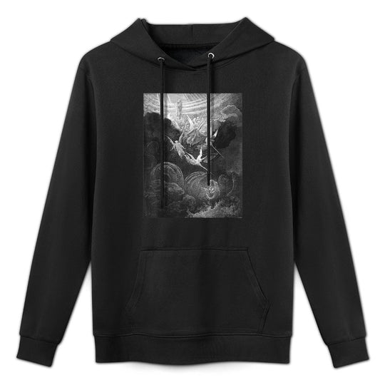 Gustave Dore Archangel Michael And Angels Fighting Dragon Relaxed Fit Hoodie