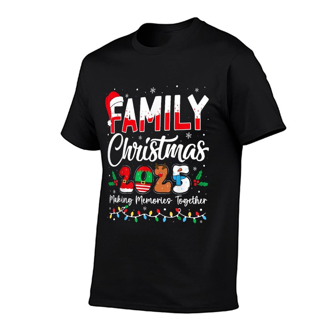 Family Christmas 2025 Matching Outfit Xmas Squad Santa  Slim-fit Cut T-Shirt