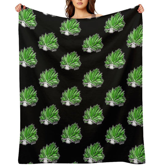 Leaf Sheep Ocean Sea Slug Cute Marine Life Biology Kawaii Graphic Velvety-soft Throw Blanket