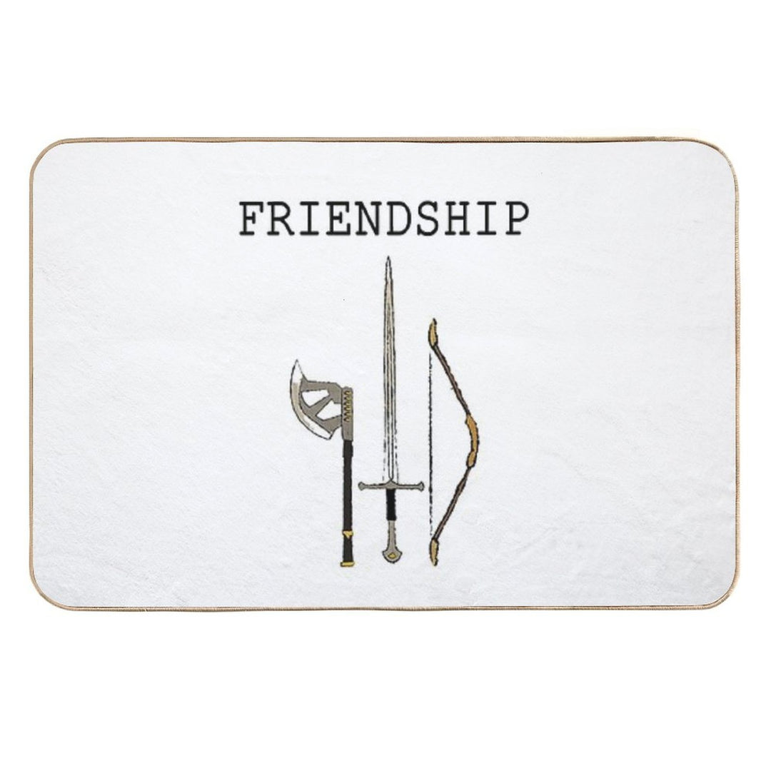 Weapons - Friendship  Eco-Friendly Bath Mat