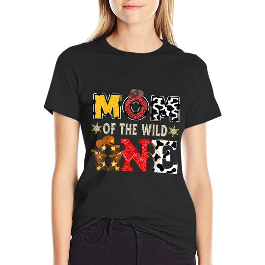 Mom of The Wild One 1St Birthday Boy Western Cowboy  Eco-friendly Material T-Shirt
