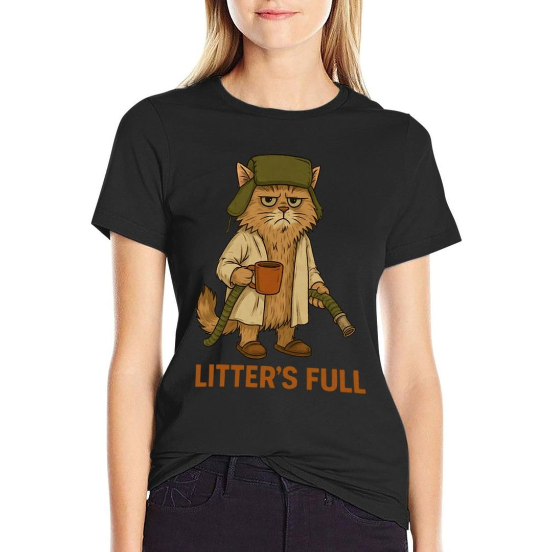 Litter’s Full Cat Parody  Cotton T-Shirt