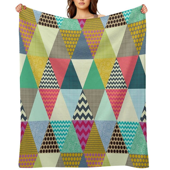 New York Beauty Triangles Travel-friendly Throw Blanket