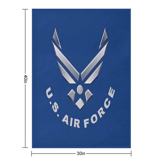 U.  S. Air Force Symbol for Dark Colors Premium Throw Blanket