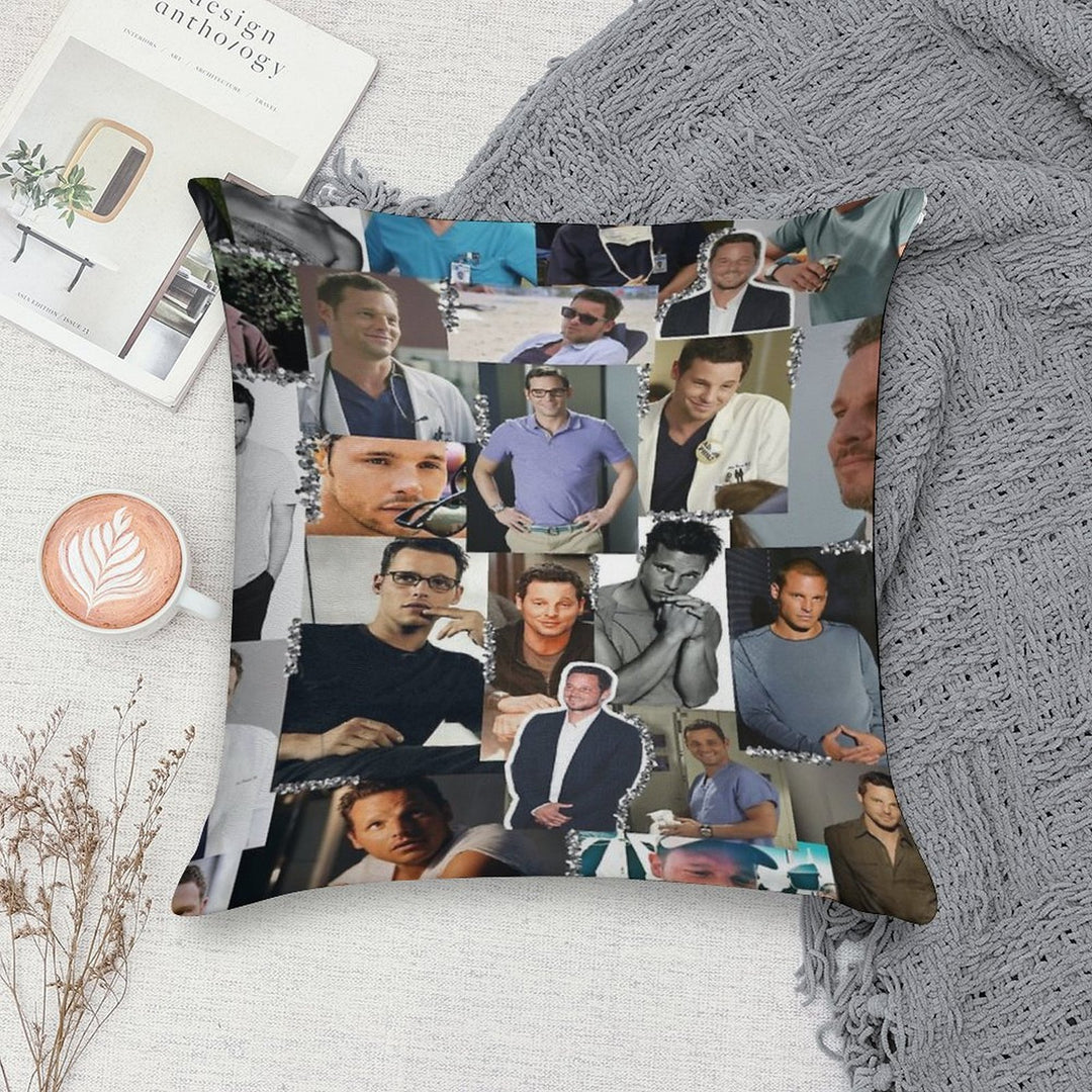 Alex Karev Collage Soft Gift Ready Throw Pillow