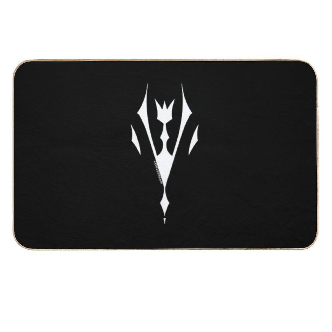 Tofu Logo White Durable Bath Mat