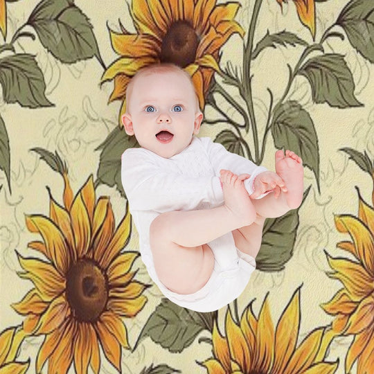 Sunflower Tapestry Wrinkle-free Throw Blanket