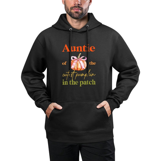 Auntie of The Cutest Pumpkin In The Patch Birthday Girl Machine Washable Hoodie