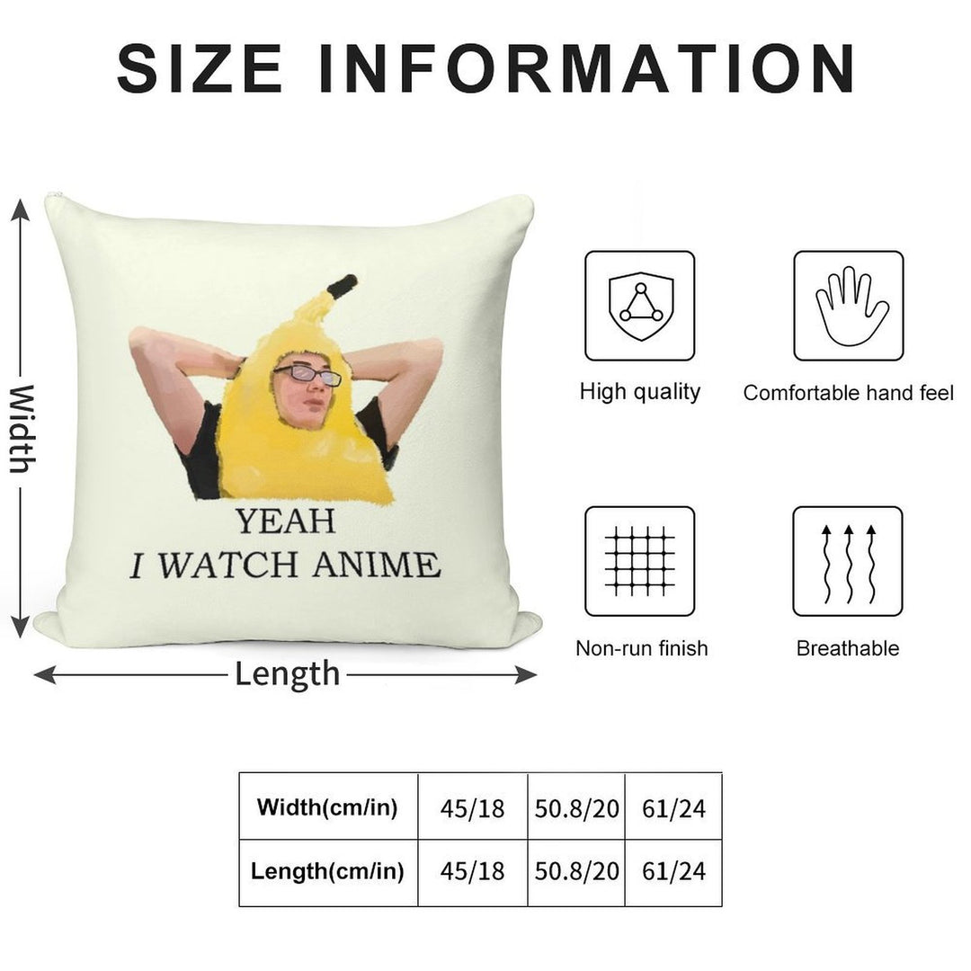 Copy of Discord Moderator - Yeah I Watch Anime Soft Multiple Sizes Throw Pillow