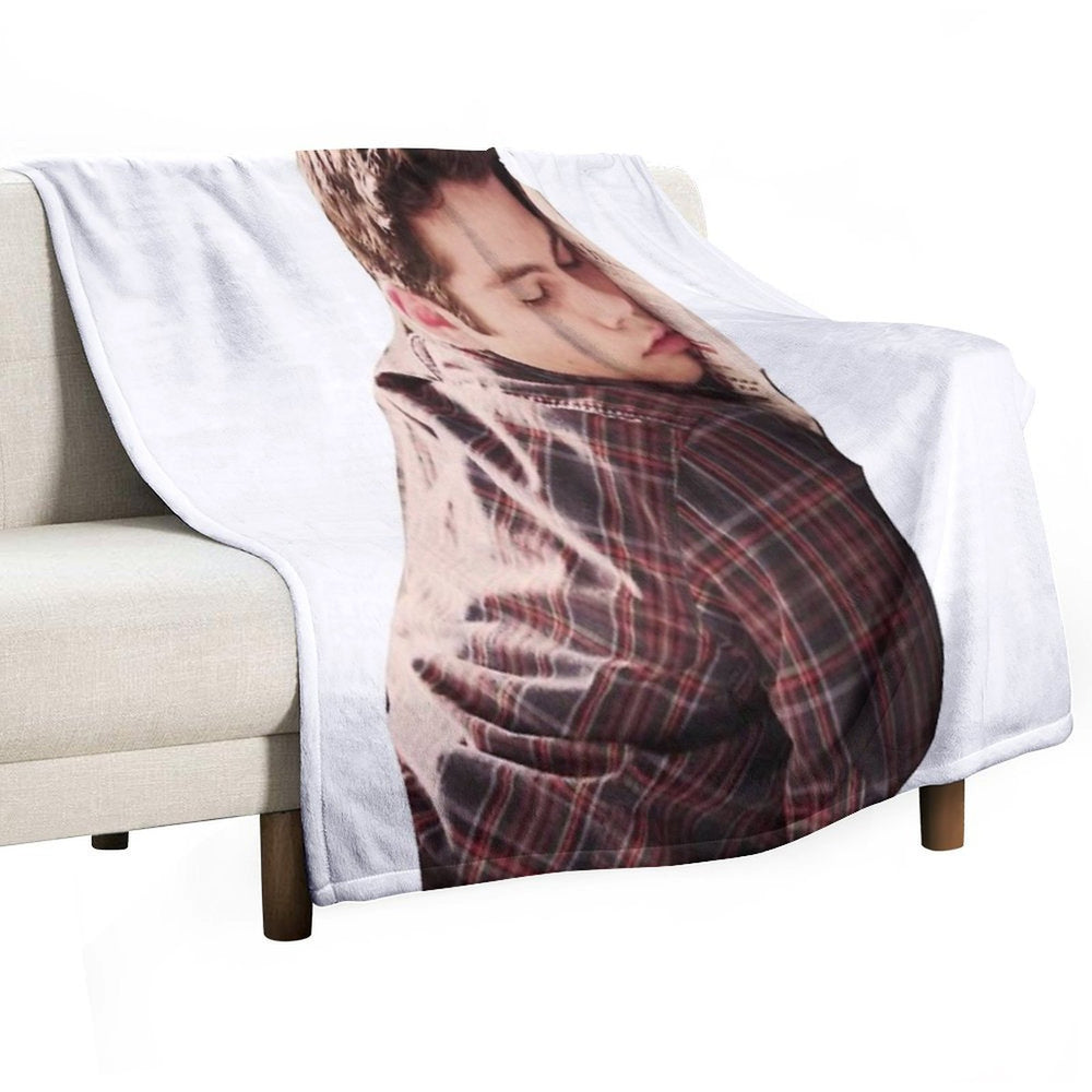 Cute Dylan O’Brien Napping Wrinkle-free Throw Blanket
