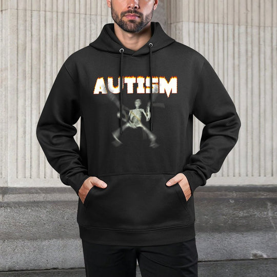 Autism Skeleton Funny Oddly Specific Dank Meme Easy Care Hoodie