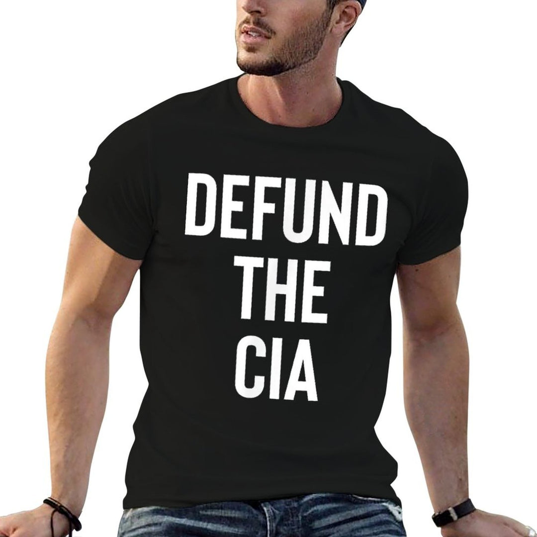 Funny Government Meme Saying for Men Women Defund The CIA Central Intelligence Agency Politics  Stretchy T-Shirt
