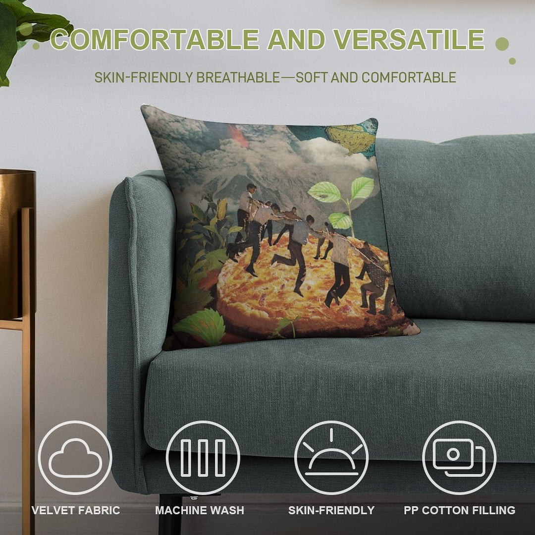 Pompeii Soft Bedroom Essential Throw Pillow