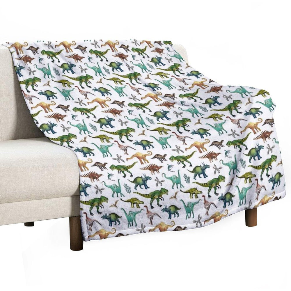 Dino-Mite Dreams for Kids  Trendy Dinosaur Pattern  Unique Gift Idea. Comfort Throw Blanket