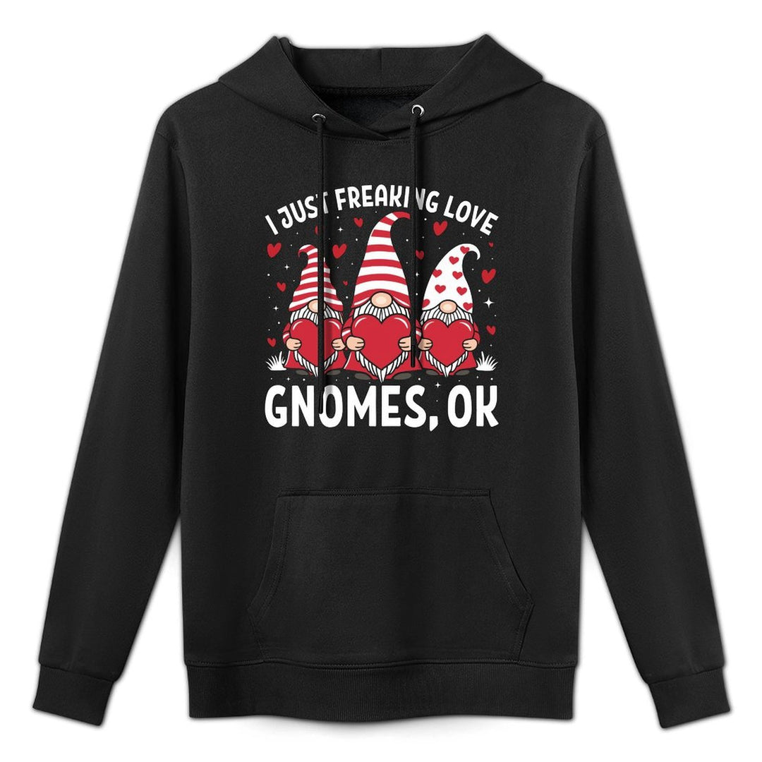 I Just Freaking Love Gnomes Ok Pilling-Resistant Hoodie