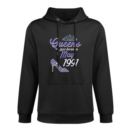 30 Years Old Bday May 1991 30Th Birthday Women Adjustable Hood Hoodie