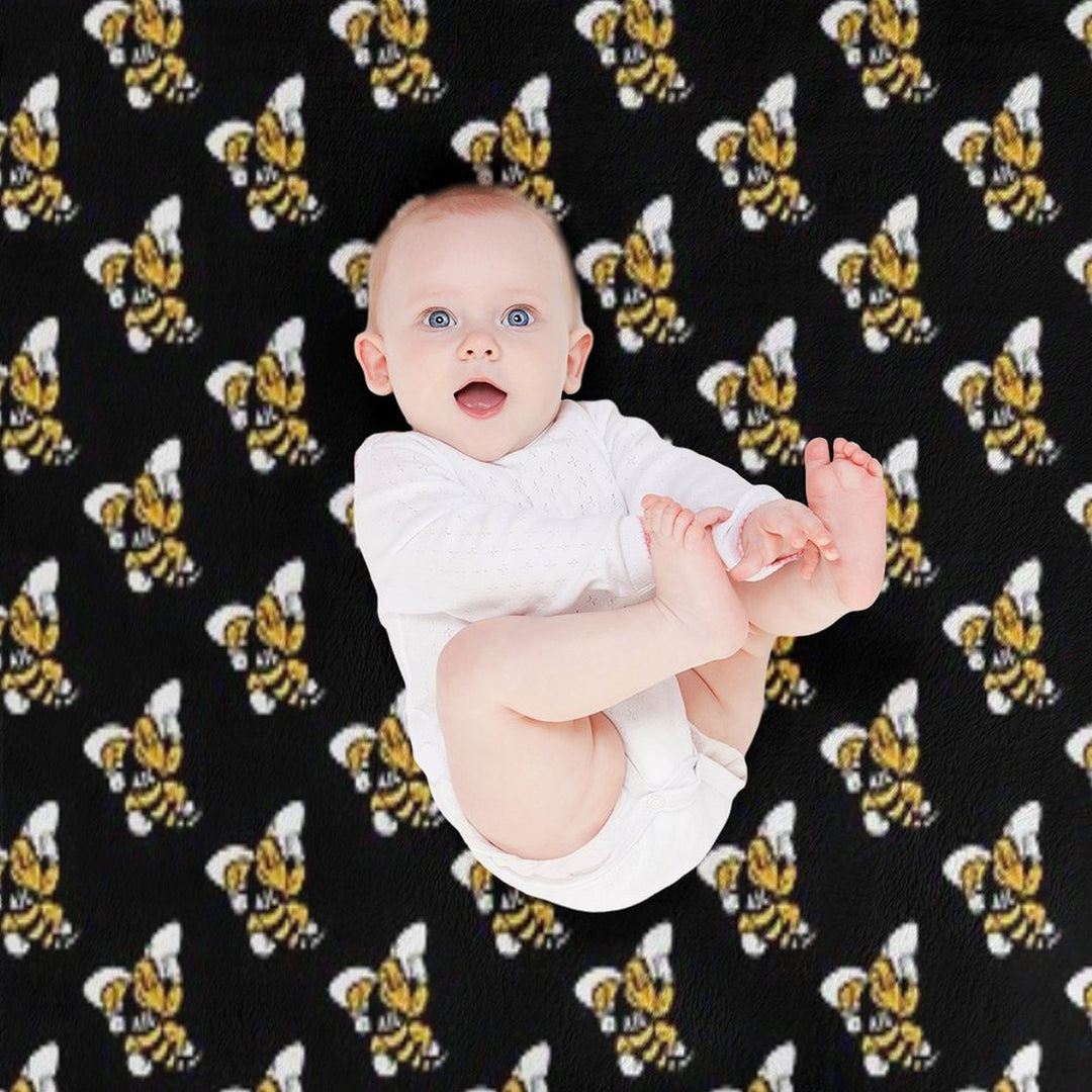 The Randolph Macon Iconic Anti-pilling Throw Blanket