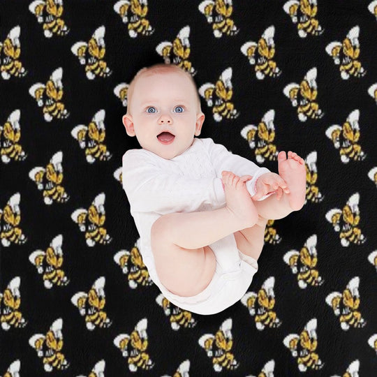 The Randolph Macon Iconic Anti-pilling Throw Blanket