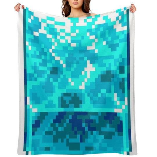 Pixel Water Eco-conscious Throw Blanket