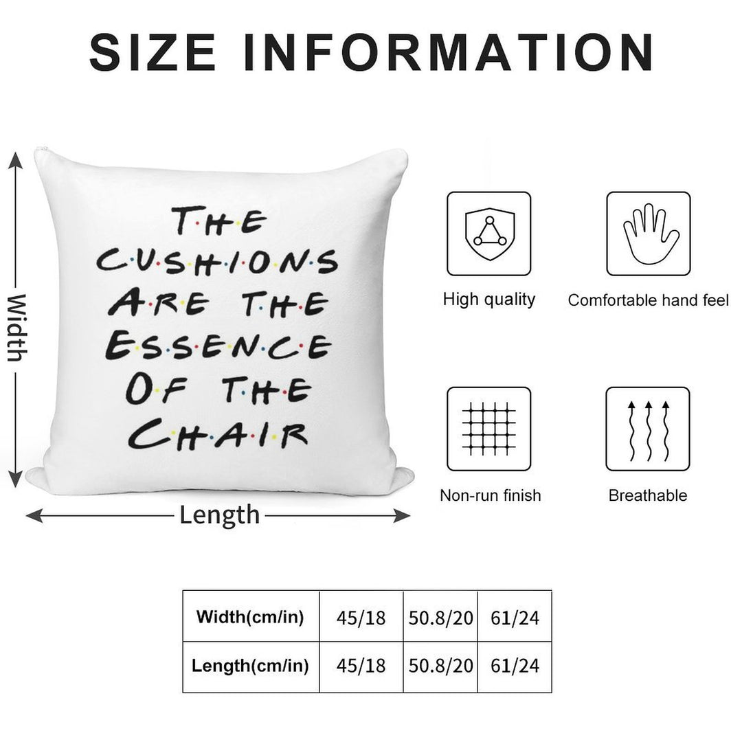 The Essence of The Chair Soft Multiple Sizes Throw Pillow