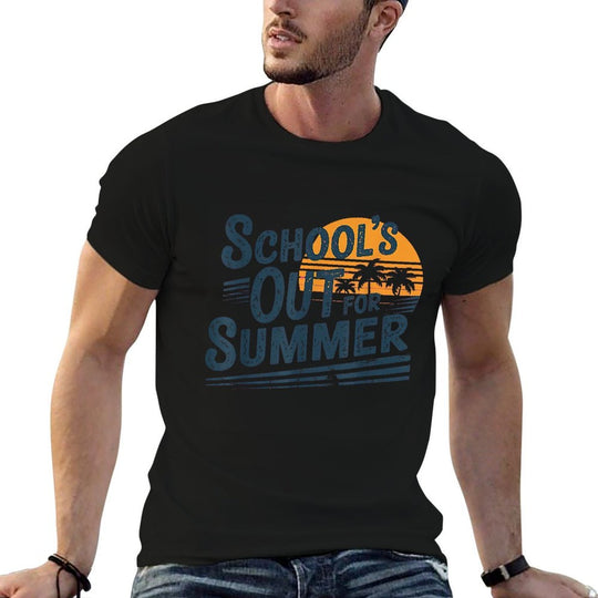 Schools Out For Summer Teacher Boy Kids Last Day of School  Stretchy T-Shirt