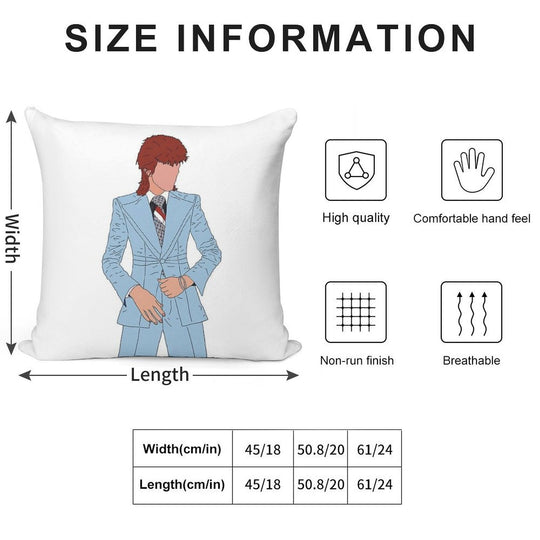 Bowie Soft Luxury Feel Throw Pillow