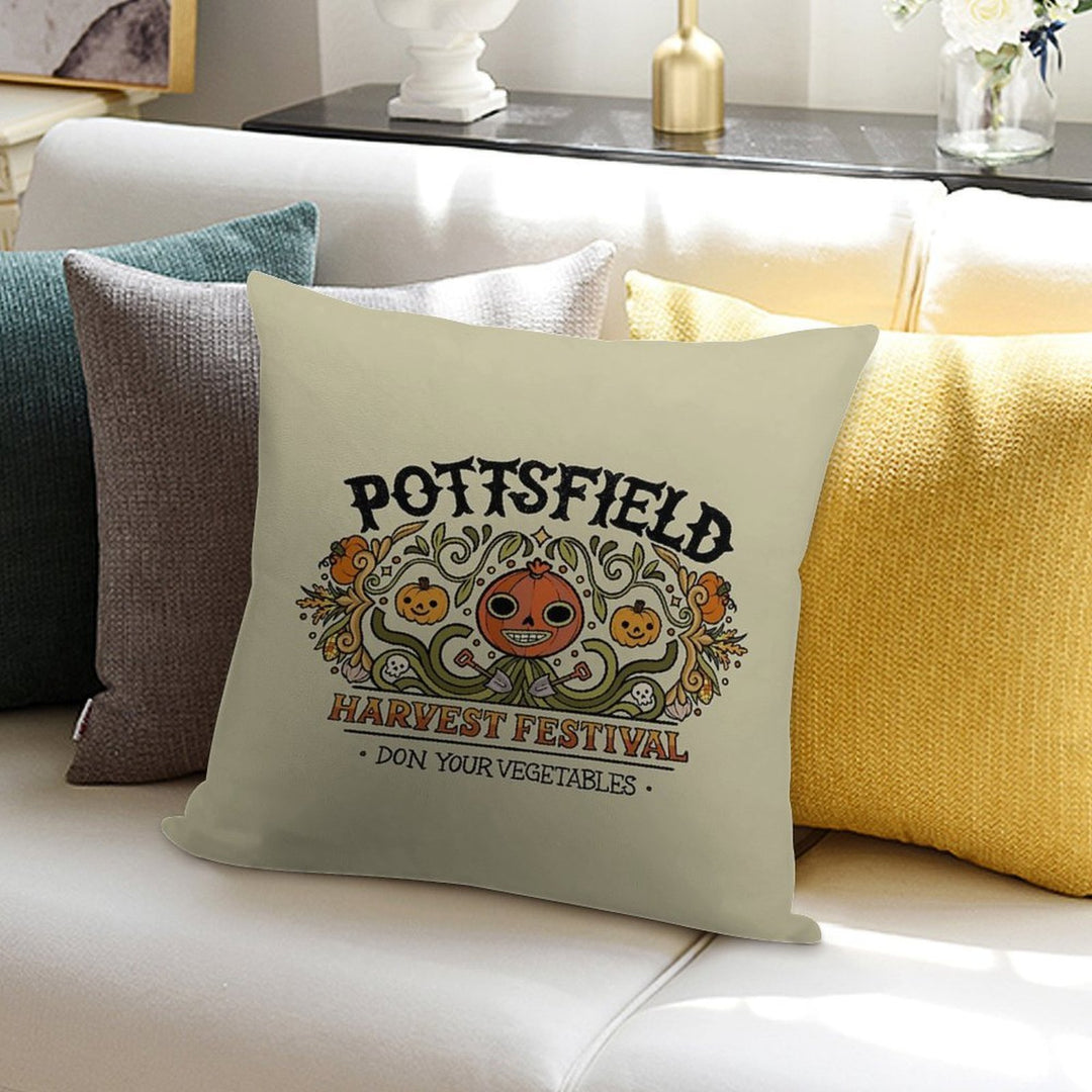 Pottsfield Harvest Festival Soft Fade-Resistant Throw Pillow