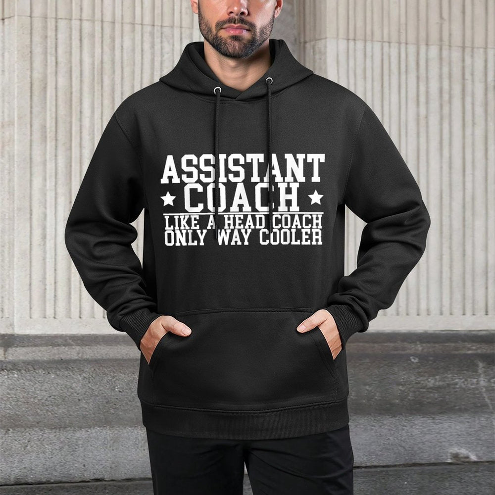 Assistant Coach Funny Sports Coaching Gift Pilling-Resistant Hoodie