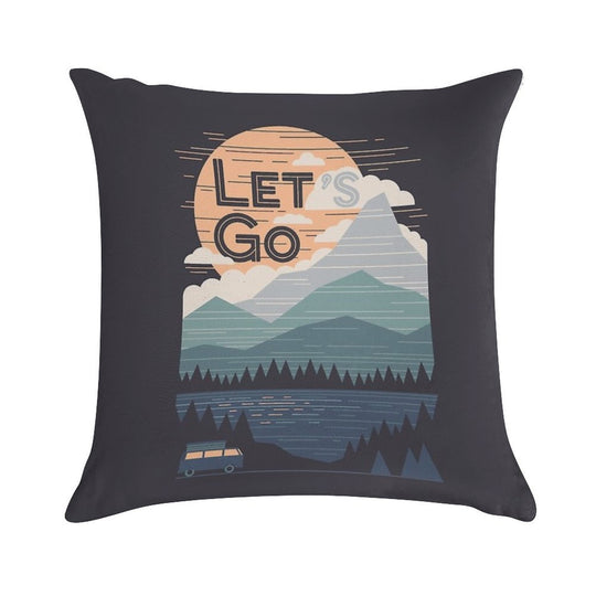 Let's Go Soft Home Decor Throw Pillow