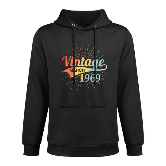 Vintage March 1969 Birthday Retro 50th Birthday Layering Staple Hoodie