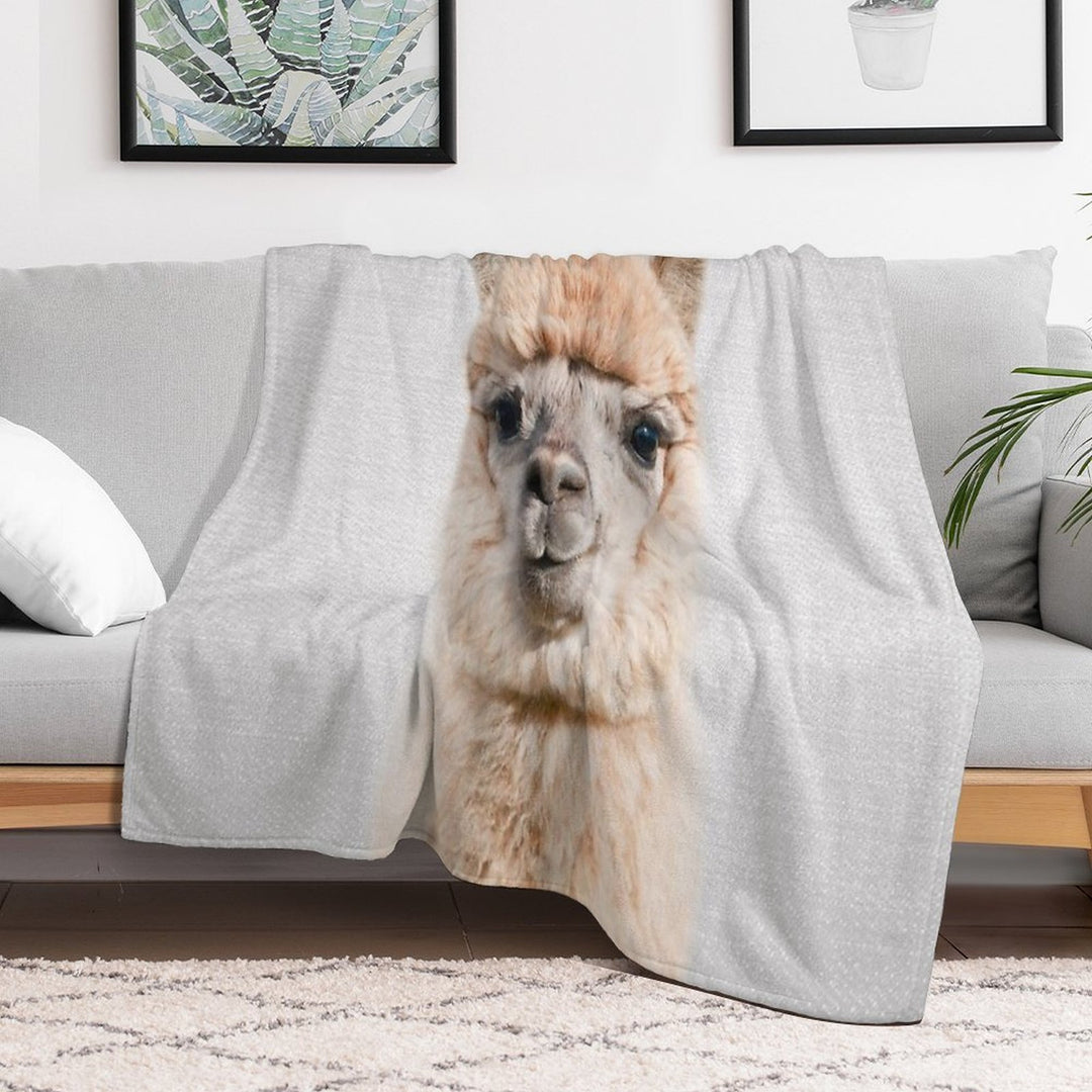 Alpaca - Colorful Sustainable Throw Blanket