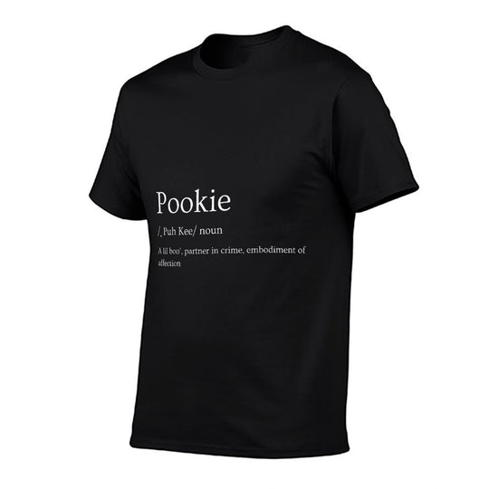 Onward! Pookie - Womens X-Small Black Meme - - Mock Collar - Regular Fit - Imported  Vintage-inspired T-Shirt