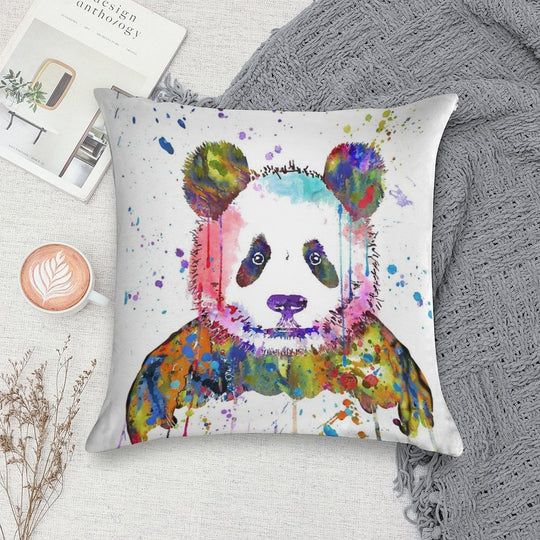 Panda Soft Decorative Cover Throw Pillow