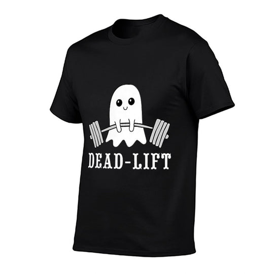 Dead Lift Ghost Gym Halloween Weight Lifting Workout Pocket  Breathable T-Shirt