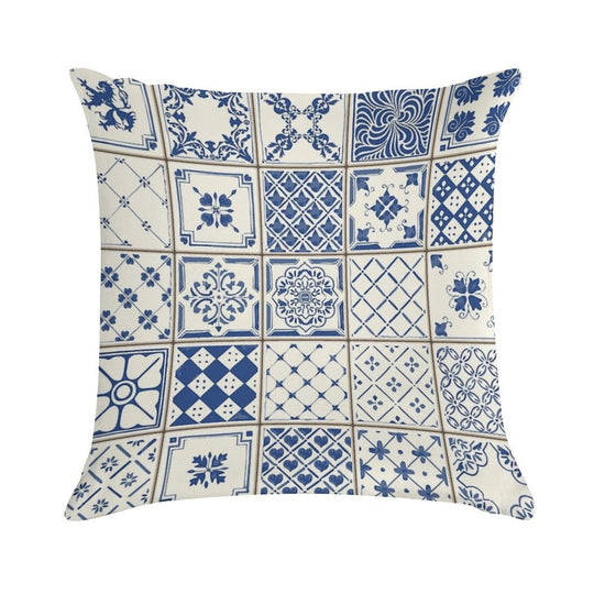 Azulejo Lisbon Azulejos Lisboa Soft Style Accent Throw Pillow