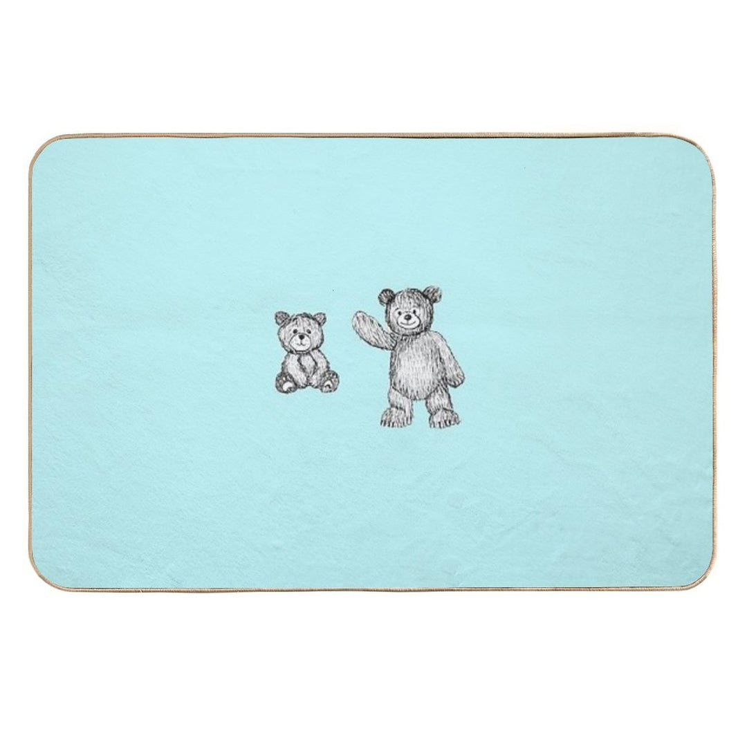 Cute Bears  Repositionable Bath Mat
