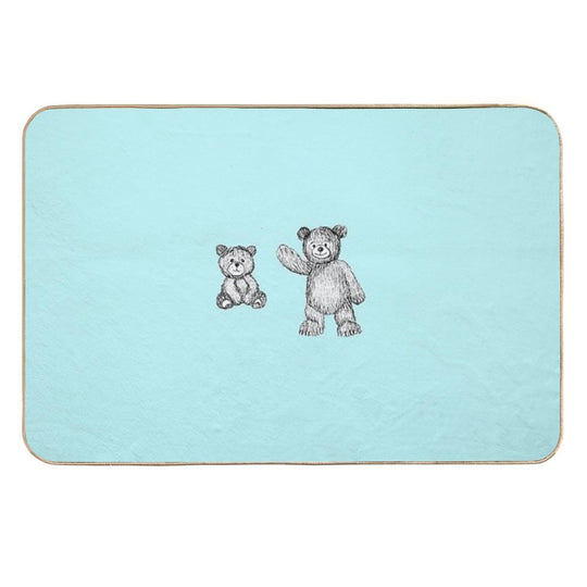 Cute Bears  Repositionable Bath Mat