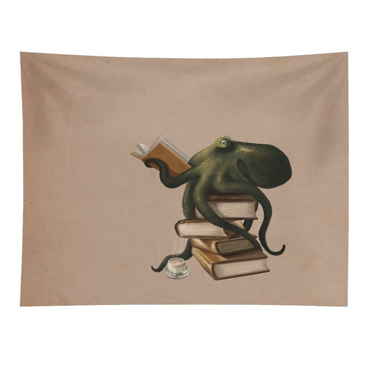 Well-Read Octopus Tapestry
