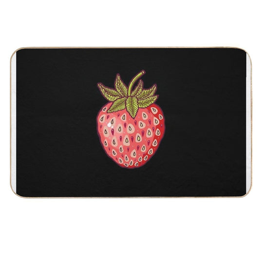 Strawberry Fields  Fade-Resistant Bath Mat