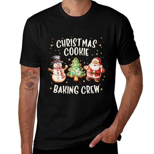 Gingerbread Team Kids Toddler Christmas Cookie Baking Crew  High-quality Stitching T-Shirt